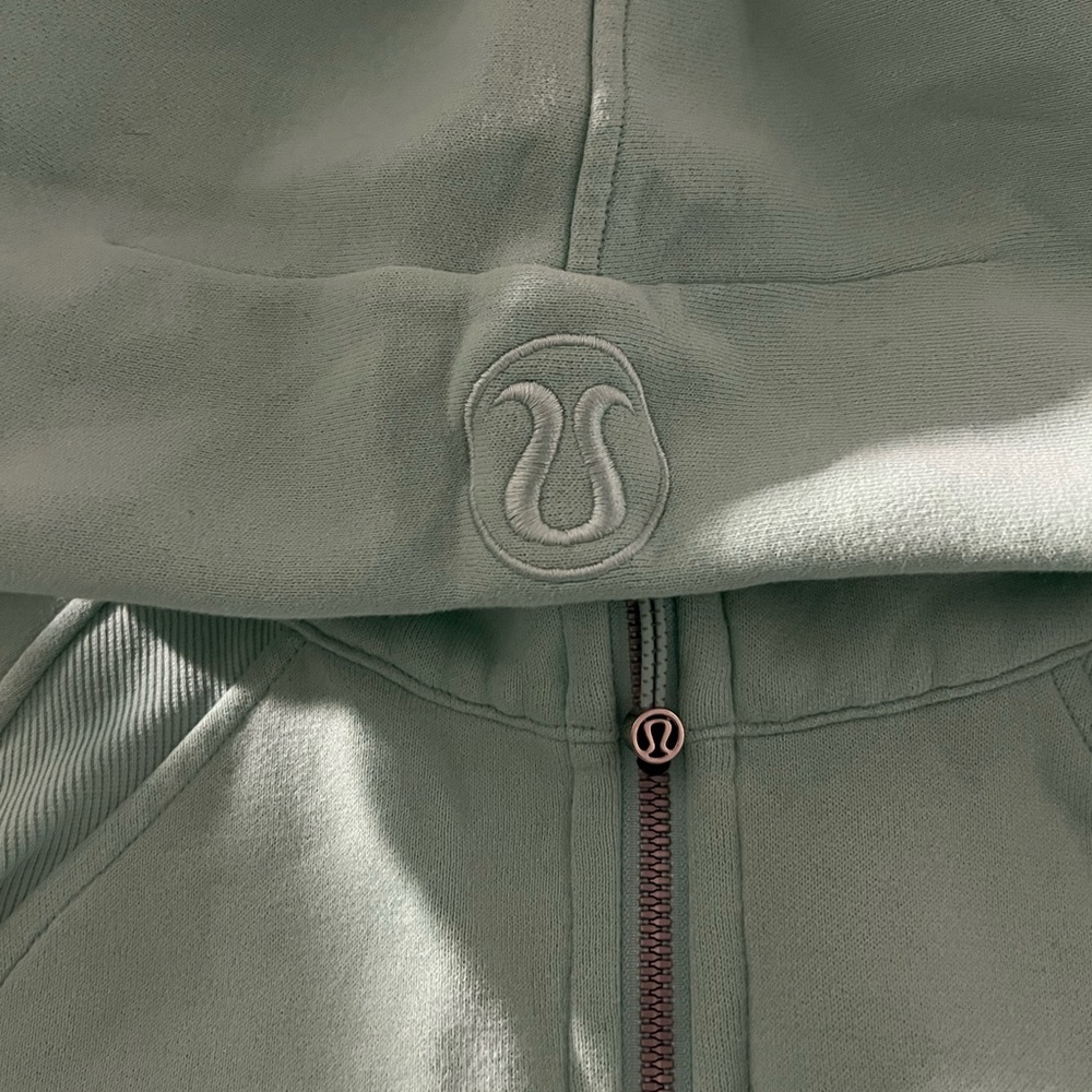 Lululemon Scuba Oversized Half-Zip Hoodie in Mint Green - Picture 6 of 6